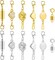 12Pcs Magnetic Necklace Clasps and Closures, Locking Magnetic Jewelry Clasps, Magnetic Necklace Extender, Necklace Clasp Helper for Necklaces, Bracelets and Jewelry